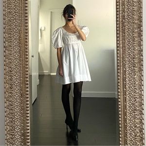 Madeinam Poplin Corset Babydoll Mini Dress Size 1